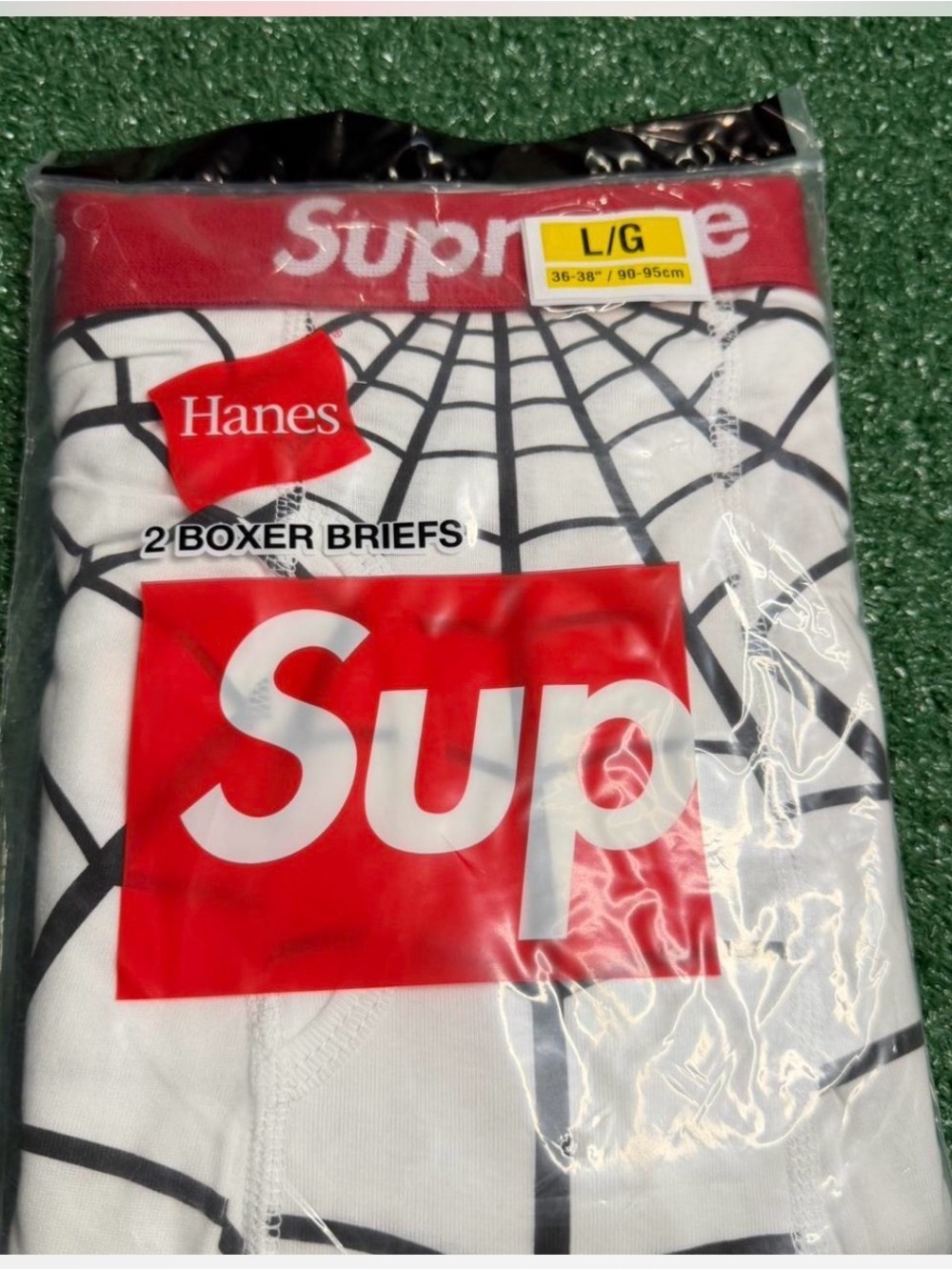 Hanes x Supreme White Graphic Boxer Briefs - 2 Pack Spider-Man collab